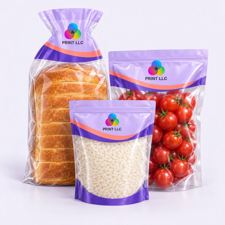 Набор упакованных продуктов для магазина