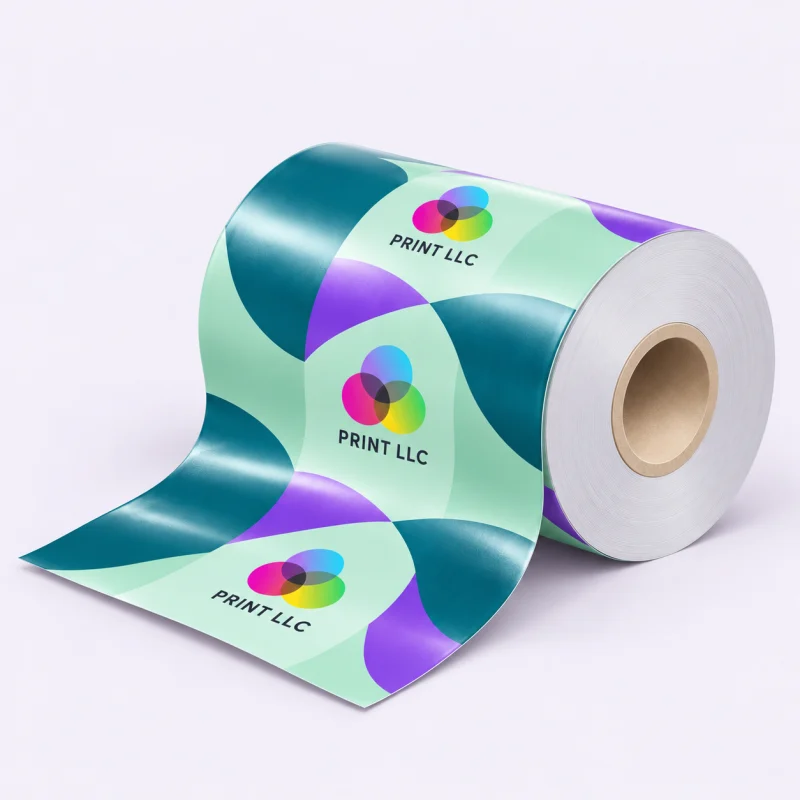 Рулонная плёнка с логотипом Print LLC